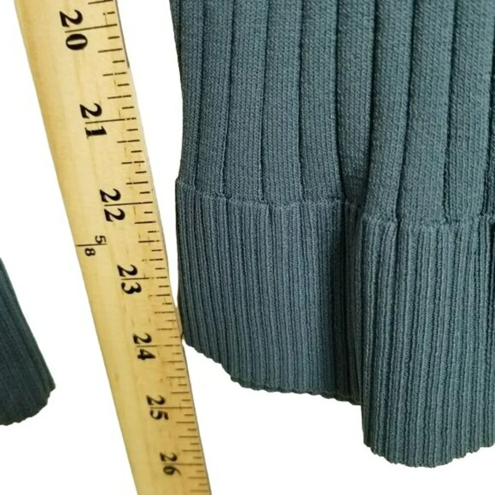 J.Crew NWT Blue Ribbed Cropped Jumpsuit Stretchy Knit Button Up Closure‎ 2022 M